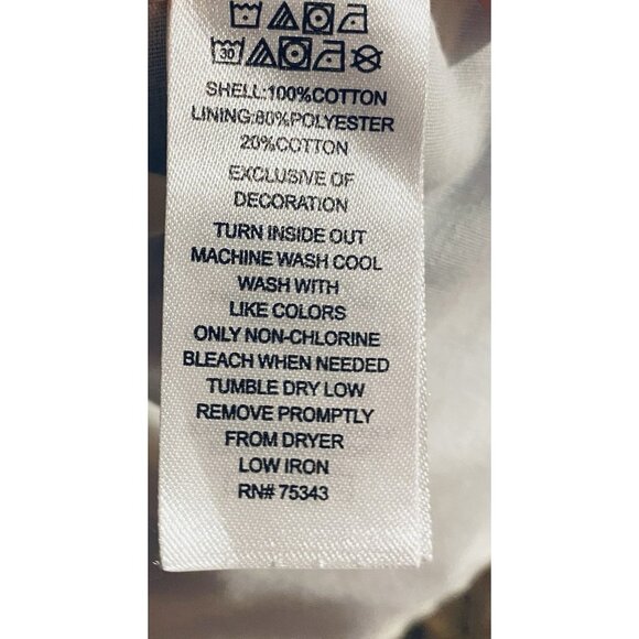 Cynthia Rowley Dress Womens 5T Blue Gingham Smocked Embroidered Star Ruffle - Picture 5 of 5